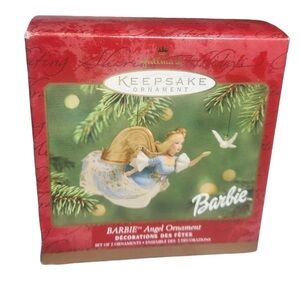 Hallmark Keepsake Christmas Ornament Barbie Angel Bird Vintage 2001 Anita Rogers